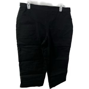 Women's Real Size Pull On Shorts Black Size L